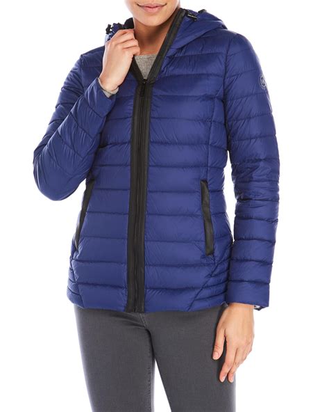 michael kors down alternative jacket|Michael Kors packable down fill.